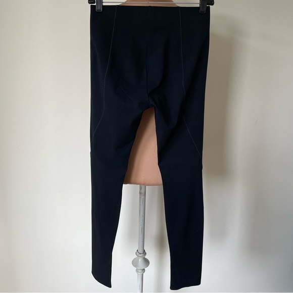 Helmut Lang Reflex Stitch Seam Accent Black Stretch Gabardine Legging Pants XS - Picture 2 of 7